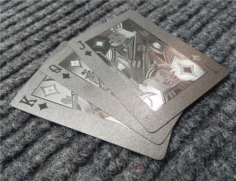 Metallic Styled Plastic Waterproof Playing Cards - Ameeru Goods