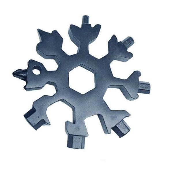 12-in-1 Snow Flake shaped Multi-tool key ring - Ameeru Goods