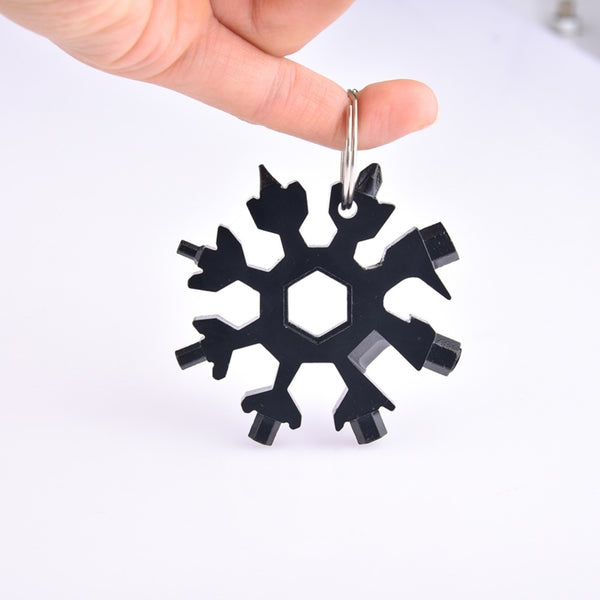 12-in-1 Snow Flake shaped Multi-tool key ring - Ameeru Goods